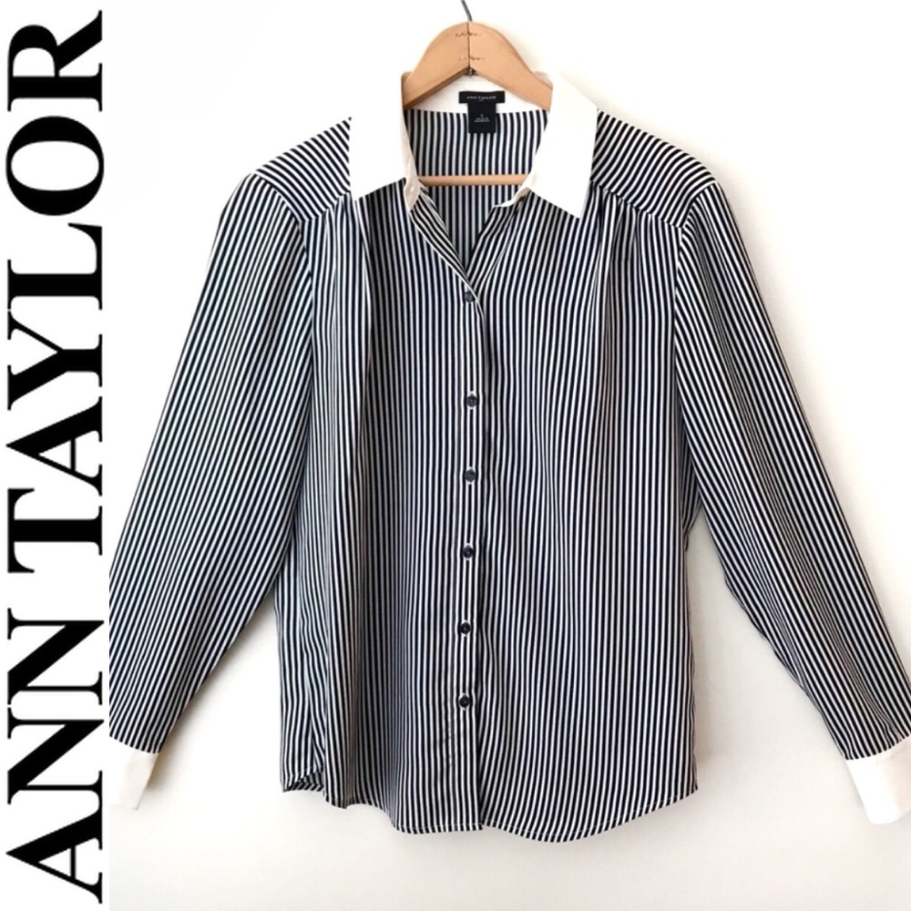 NWOT ANN TAYLOR Button Down Shirt (6)